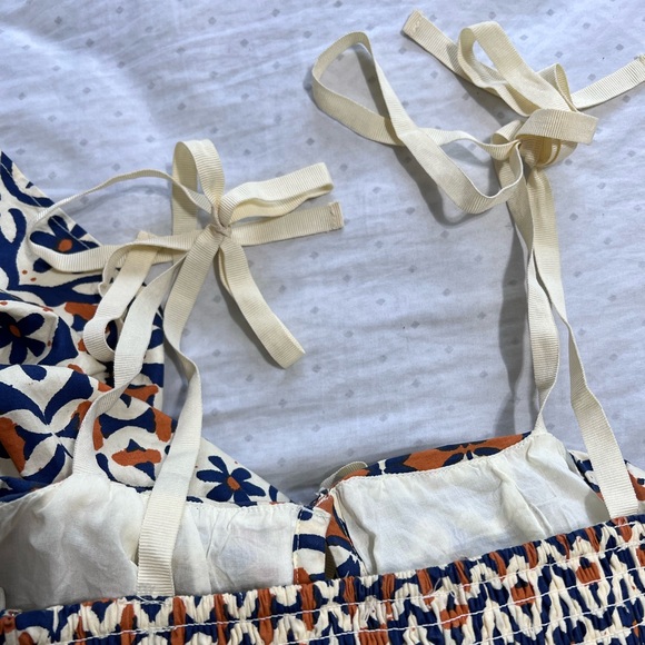 NEW FREE PEOPLE PALMA PRINTED FLORAL BOHO MIDI MAX DRESS XS - Picture 7 of 15